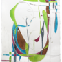 Variación XVI . Acuarela y yeso sobre papel Arches . 76 x 57 cm . 2012
