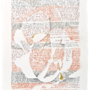 Diálogo de Diotima y Sócrates IV . Manuscrito . Sanguina, carbonilla, yeso y hoja de oro sobre papel Arches . 76 x 57 cm . 2011