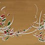 Caligrafía III . Satie . Gouache y acrílico sobre tabla . 14 x 18 cm . 2009